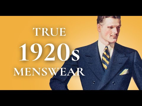 1920 के दशक में पुरुषों ने वास्तव में क्या पहना था
