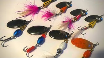 How To Make Your Own IN-LINE SPINNERS For TROUT 