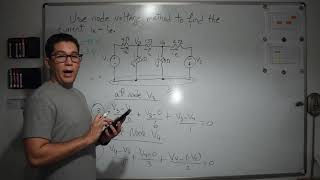 The Node Voltage Method using TI-nspire calculator