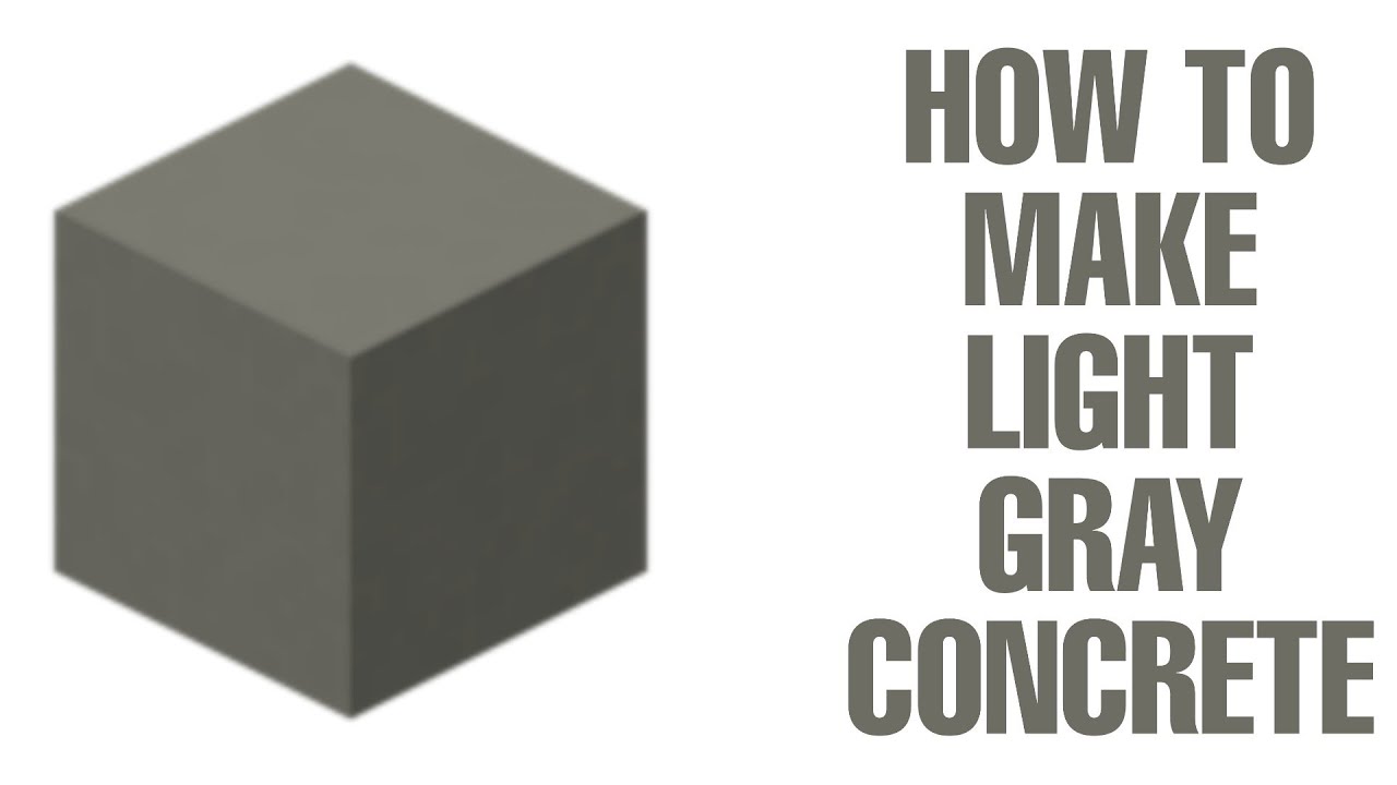 Light Gray Concrete Minecraft