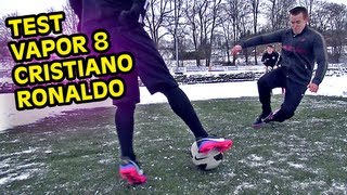 Pijl Mus Minnaar Testing Cristiano Ronaldo Boots: Nike Mercurial Vapor 8 VIII CR Review |  freekickerz - YouTube