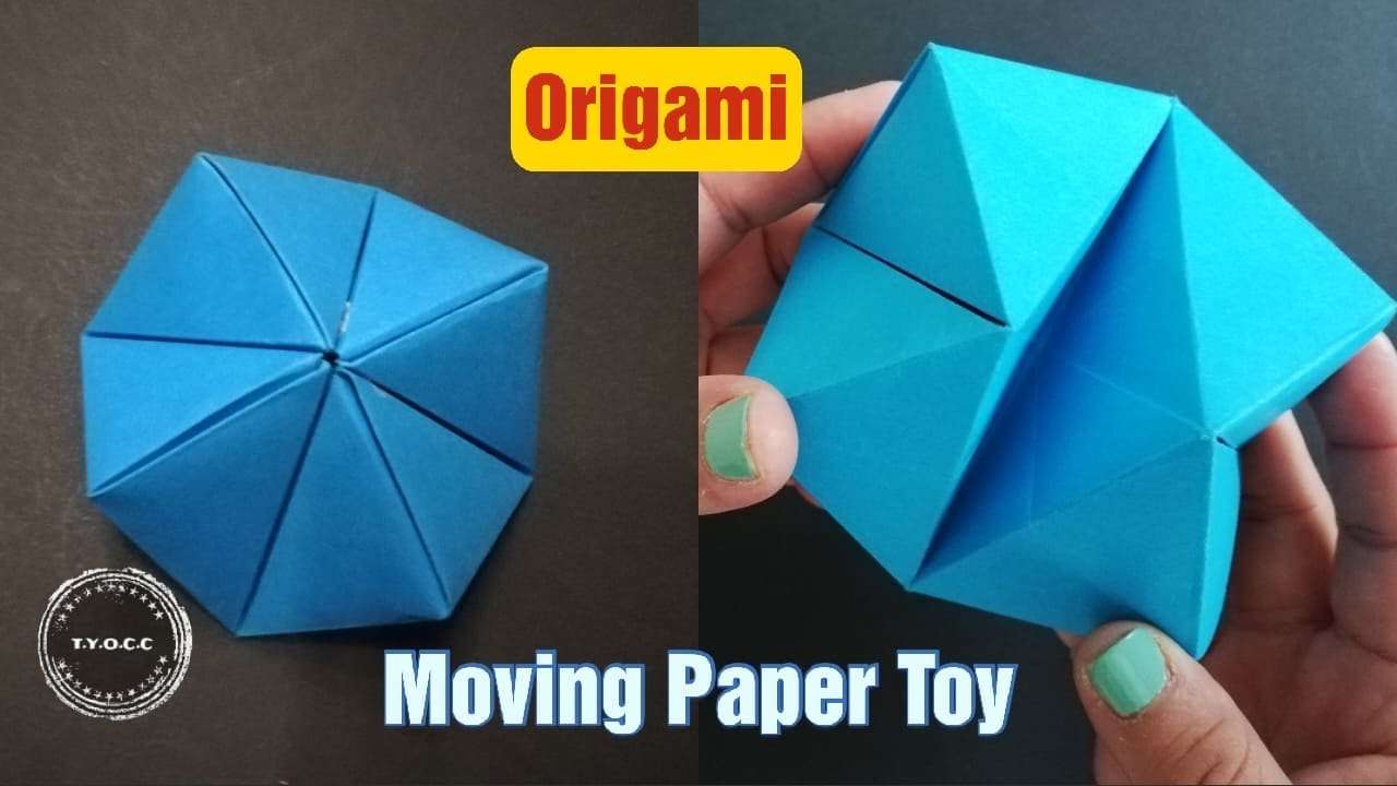 EASY DIY ORIGAMI MOVING PAPER TOYS GEMAKKELIJK PAPIEREN SPEELGOED