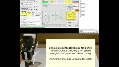 Tangential knife on Z axis