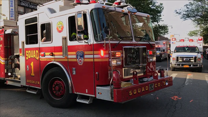 FDNY SQUAD 1 TAKING UP FROM 2ND ALARM FIRE ON 13TH AVENUE IN BOROUGH PARK, BROOKLYN.