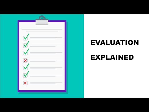 What is Evaluation?