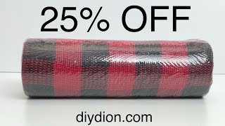 Deco Mesh SALE 25% OFF / DIYDion.com  New Coupon Code: 1234