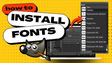 GIMP - How to Easily ADD NEW FONTS! (Download & Install Tutorial)