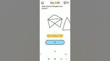Brain out level 146 / how many triangles are there