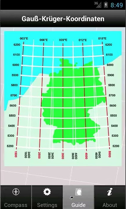 German Grid Ref Compass app for Android - YouTube