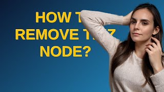 Tex: How to remove tikz node