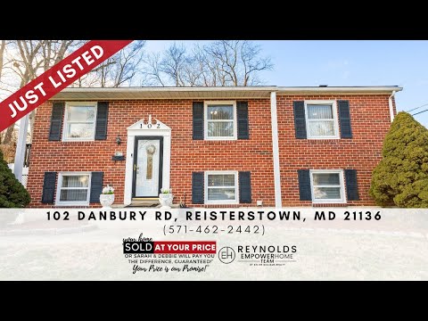 102 Danbury Road, Reisterstown, MD home video tour