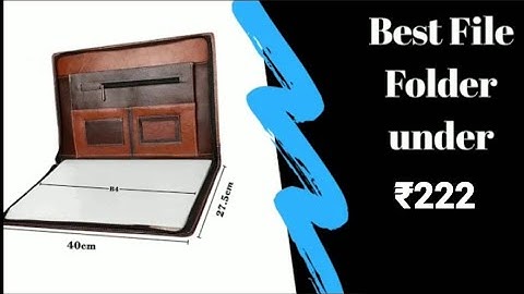 Zes Tale Premium Faux Leather Document Folder Unboxing..