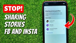 How To Stop Sharing Stories From Facebook To Instagram Guide