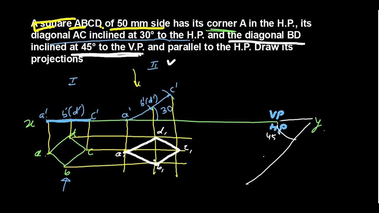 Projection of Planes Problems in Engineers Drawing YouTube
