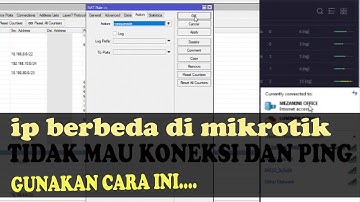 Cara Menghubungkan 2 jaringan berbeda ip di mikrotik