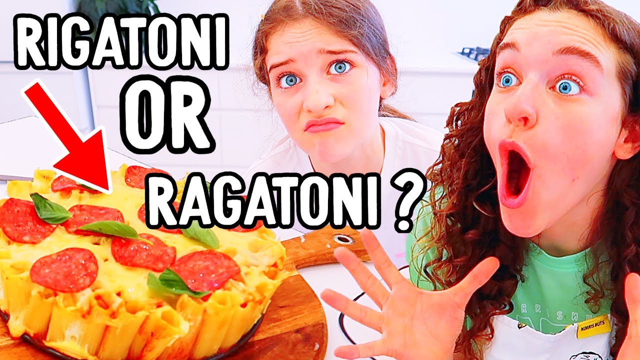 SABRE & NAZ ARGUE About PASTA PIE - RIGATONI OR RAGATONI??   | NORRIS NUTS COOKING