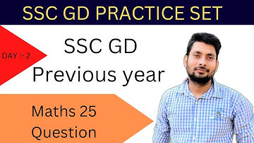 ssc gd previous year math questions by ravi sir #sscgd #ssc 17 nov. 2021 1st shift