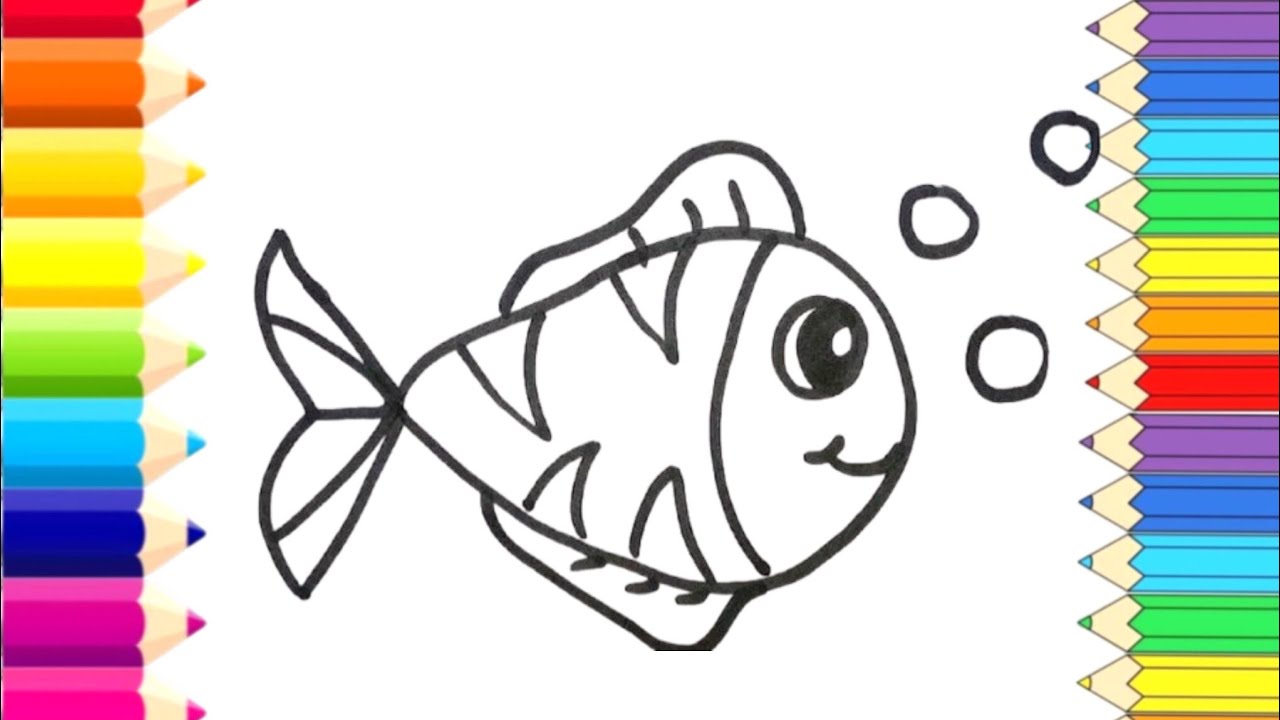 How to Draw a Cute Fish Step by Step 