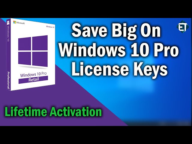 Windows 10 Pro License Buy once, use forever for 1 computer