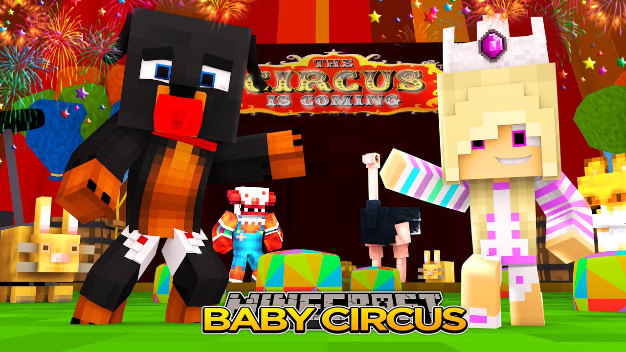 Minecraft - CIRCUS RING MASTERS WITH BABY LEAH - Little Baby Max