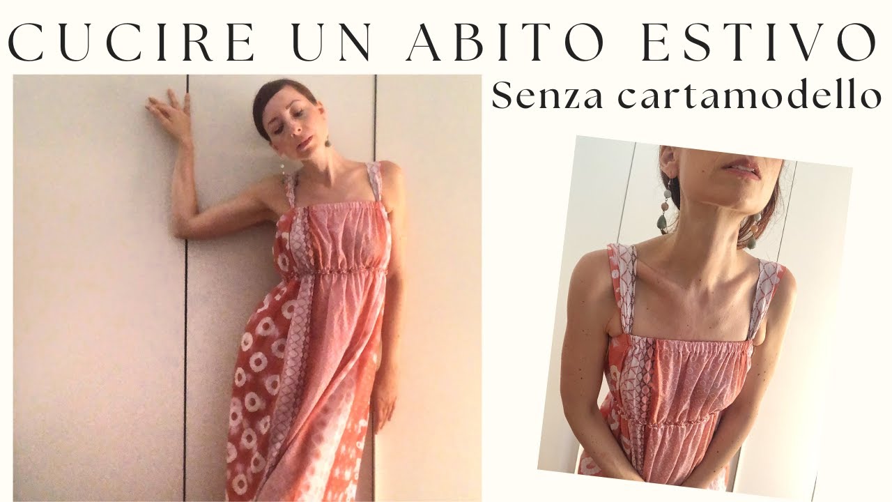 Abito estivo senza cartamodello | Tutorial facile e veloce da cucire