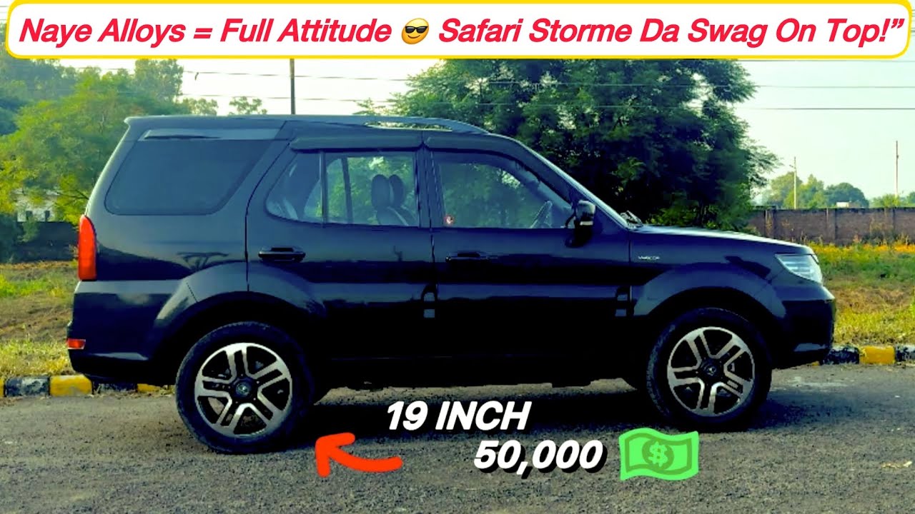 NEW 19 INCH ALLOY WHEELS IN TATA SAFARI STORME 