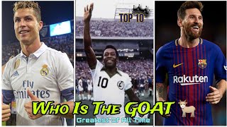 TOP 10 - The Best Footballers Of All Time (GOAT🐐)