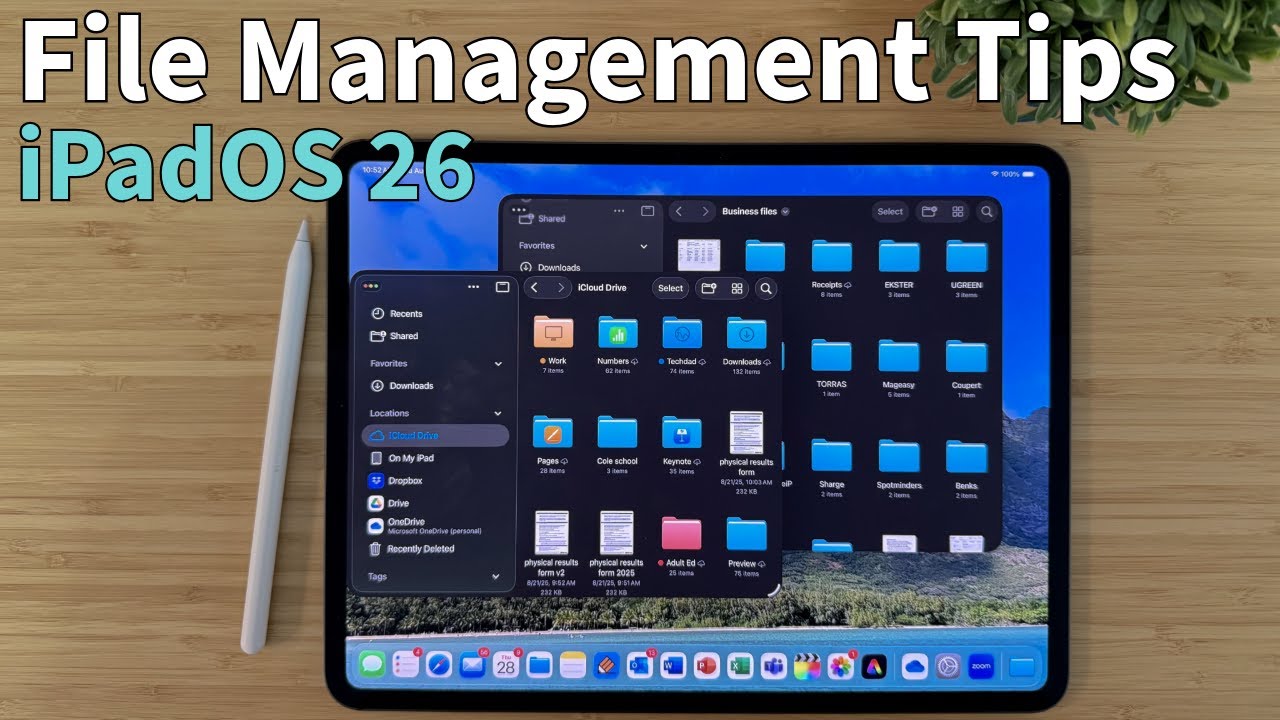 Top 3 Tips for FILE MANAGEMENT on iPad and iPadOS 26!