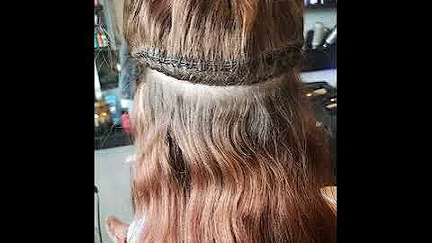 Invisible Beaded Extensions 6 week Growth Removal.