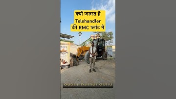Telehandler at RMC Plant | #jcb #shorts #telehandler