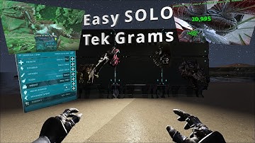 How To Get MOST Tek Grams SOLO! ARK - Boss Fights (No Gen Bosses)