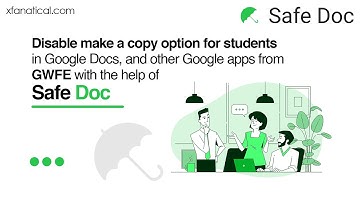 Disable make a copy option in Google Workspace using Safe Doc #education #googleworkspace