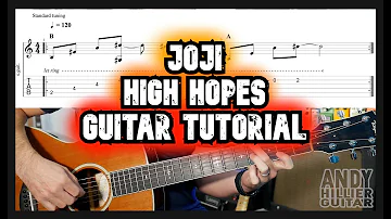 How to play Joji - High Hopes Guitar Lesson Tutorial