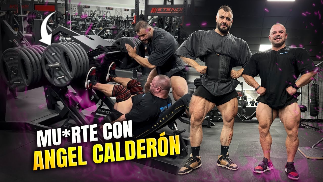ENTRENO PIERNA A MUERT£ CON ANGEL CALDERON