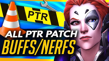 Overwatch | ALL PTR CHANGES IN 3 MINUTES - Moira NERF,  Reinhardt / Winston NERF & More