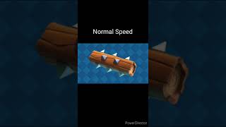 The Log Sound Effect at Normal Speed, 0.5x Speed and 2x Speed | Clash Royale #shorts