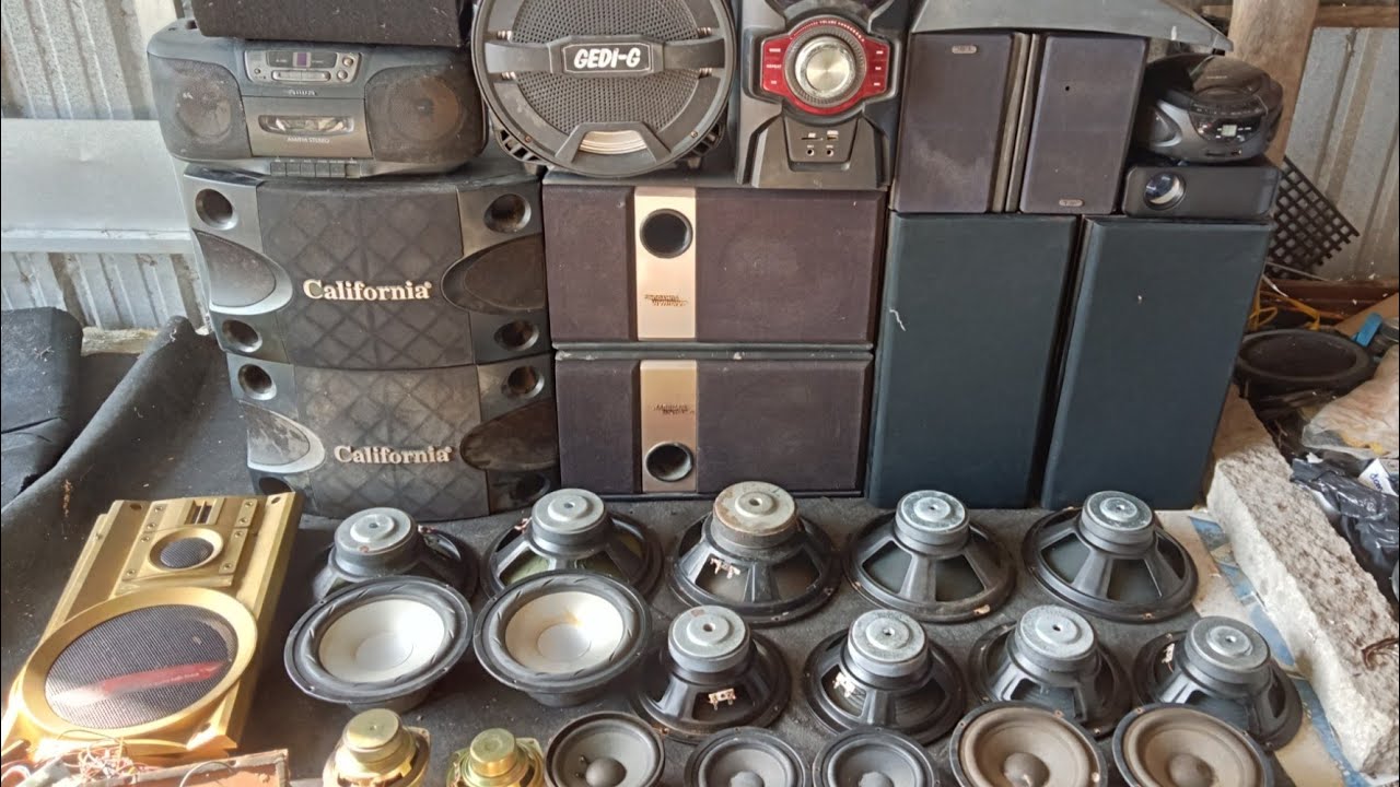 Vỏ thùng pioneer, cassette aiwa,loa kẹo kéo, máy chiếu, súp,bass 25, 20, chép trung, mạch súp,ê căn.