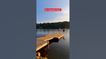 DIY Floating Dock Build #dock #dockbuild #floatingdock #cottage #reno #diyproject #carpentry #DIY
