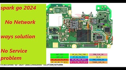 tecno spark go 2024 ( BG6) No Network & No Service problem | Schematic Diagram | WORLD MOBILE DZ