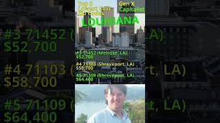 LOUISIANA real estate cheapest housing area by zip code.