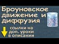 БРОУНОВСКОЕ ДВИЖЕНИЕ ДИФФУЗИЯ 7 класс физика