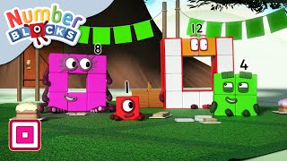 @Numberblocks- Squares with Holes in Club ⏹ | Numbers Are Everywhere | Educational | Learn to Count