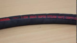 T350 7 Bar Black Steam & Hot Water Hose