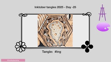 Inktober tangles 2025. Day 25 #Ing