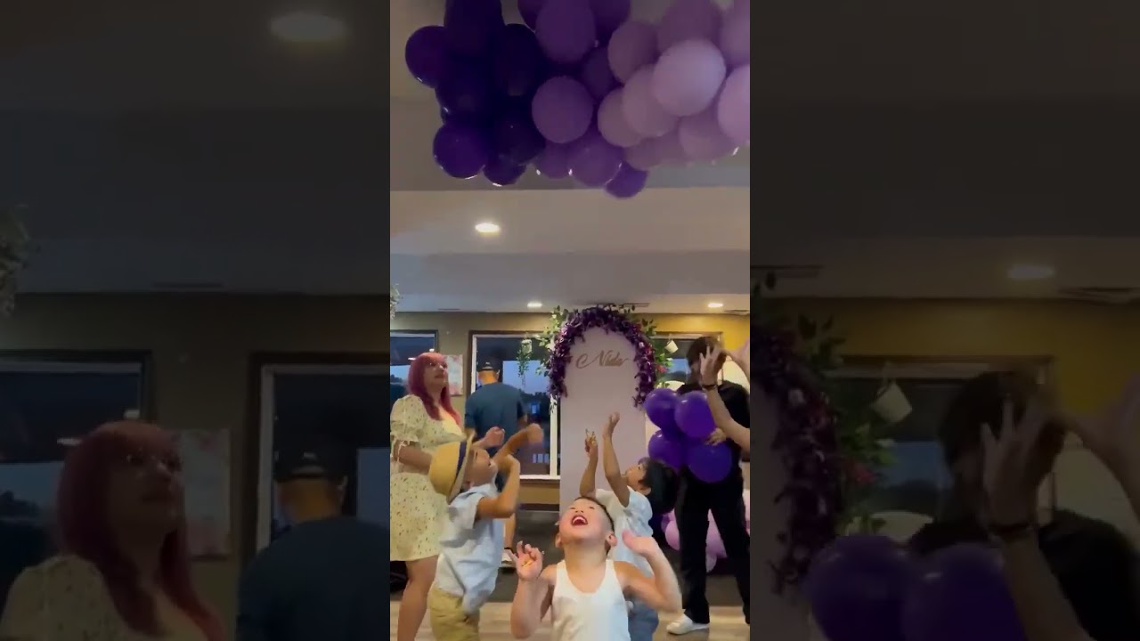 Purple balloons 