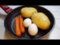 Se voc tiver 2 batatas 2 ovos e 2 salsichas faa esta receita deliciosa para sua famlia