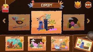 Chigiri Paper Puzzle Expert прохождение. All Levels 1 - 10 screenshot 4