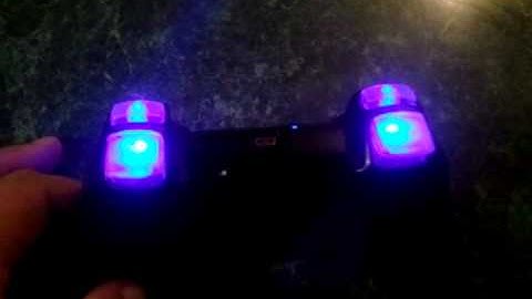 Black Dualshock 3 w Clear buttons n Blue Led