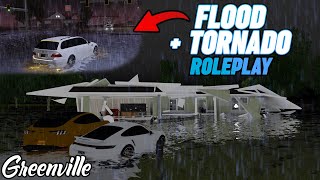 REAL FLOOD & TORNADO RP IN GREENVILLE!!! || ROBLOX  Greenville Roleplay