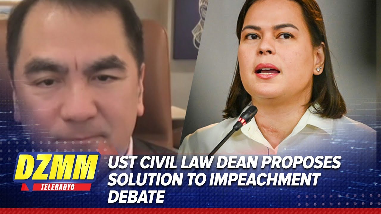 UST Civil Law dean proposes solution to impeachment debate | DZMM TeleRadyo